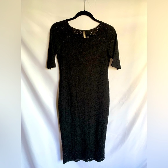 THYME LACE DRESS BLACK SIZE XS - Picture 1 of 3